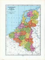 Netherlands, Belgium and Luxemburg, World Atlas 1925c from Prince Edward Island Atlas